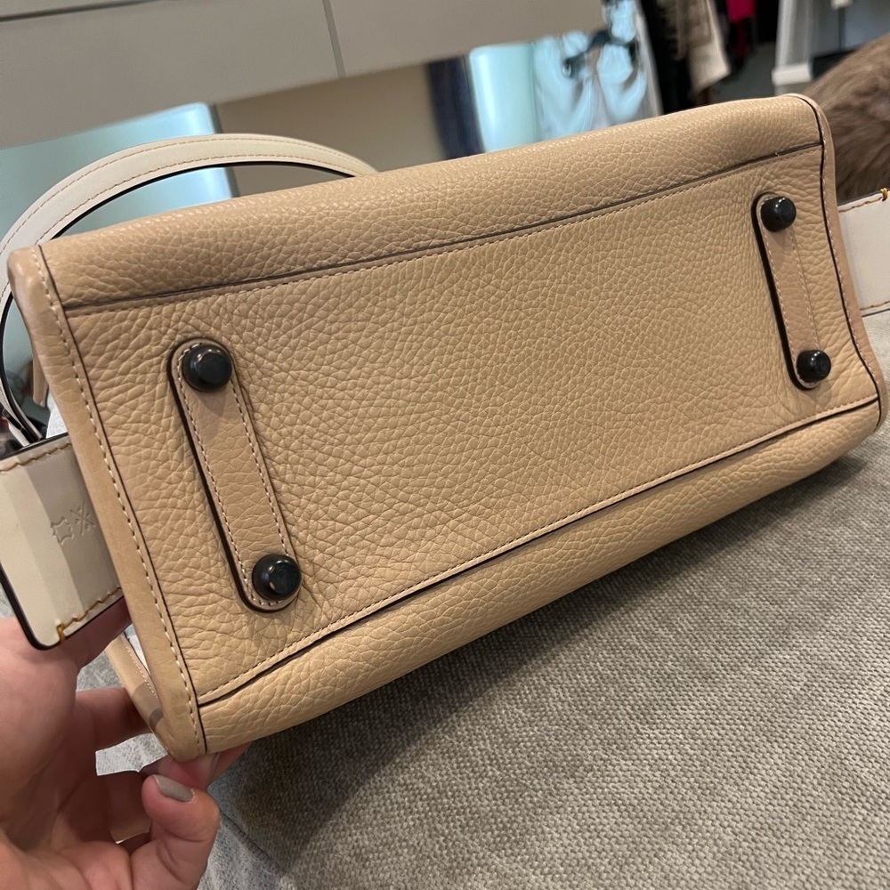 Coach Rouge Beige Tote with Snakeskin Accents - Picture 17 of 17